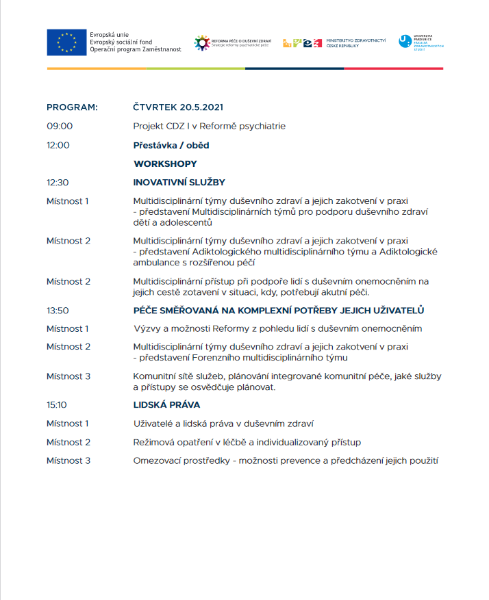 Program konference den 2